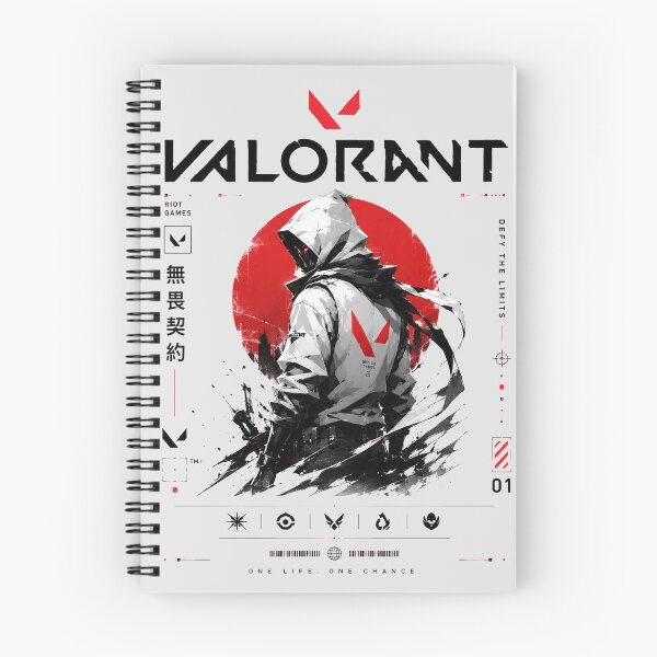 Item preview, Valorant Hooded Agent Cyberpunk Poster | Red Sun Minimal Gaming Art Print designed and sold by NBT-NOVA.