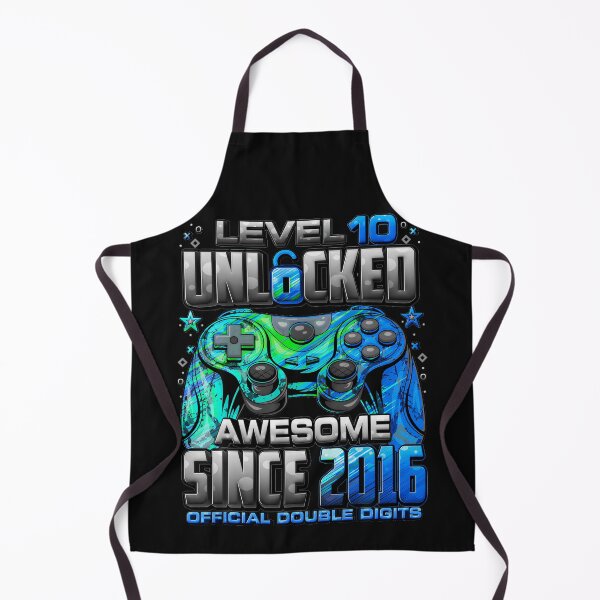 Item preview, Level 10 Unlocked Awesome Since 2016 Official Double Digits 10th Birthday Gamer designed and sold by AmaXONIC.
