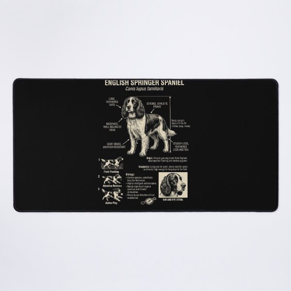Item preview, English Springer Spaniel Scientific Anatomy Biology Dog Lover designed and sold by Kimberley King Art King Art.
