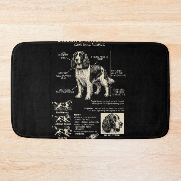 Item preview, English Springer Spaniel Scientific Anatomy Biology Dog Lover designed and sold by Kimberley King Art  King Art.