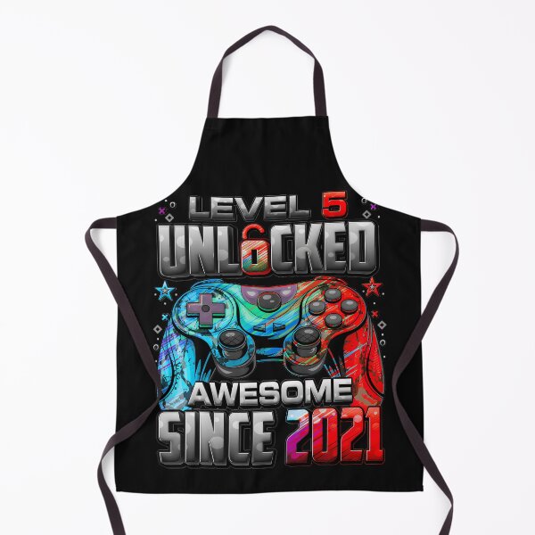 Item preview, Level 5 Unlocked Awesome Since 2021 Gaming Birthday For 5 Year Old Kid designed and sold by AmaXONIC.