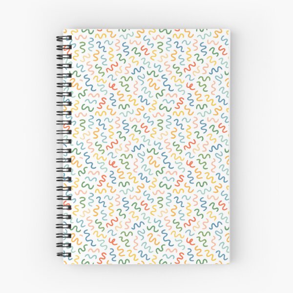 Item preview, Colourful Squiggle Seamless Pattern Playful Rainbow Wavy Lines designed and sold by Zaya_art.