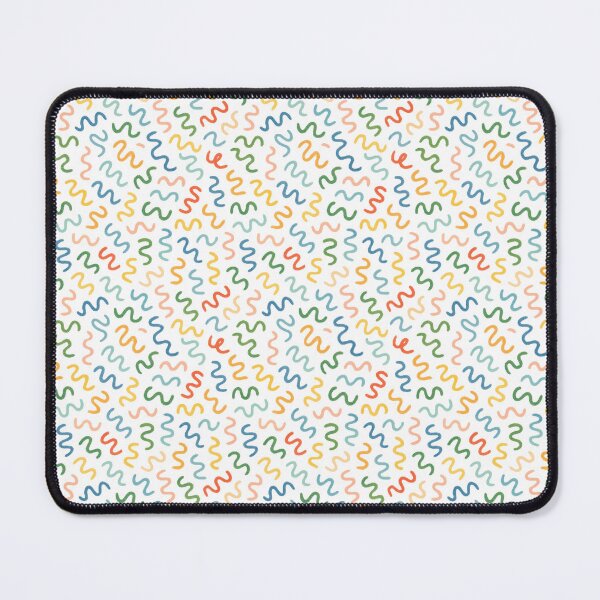Item preview, Colourful Squiggle Seamless Pattern Playful Rainbow Wavy Lines designed and sold by Zaya_art.