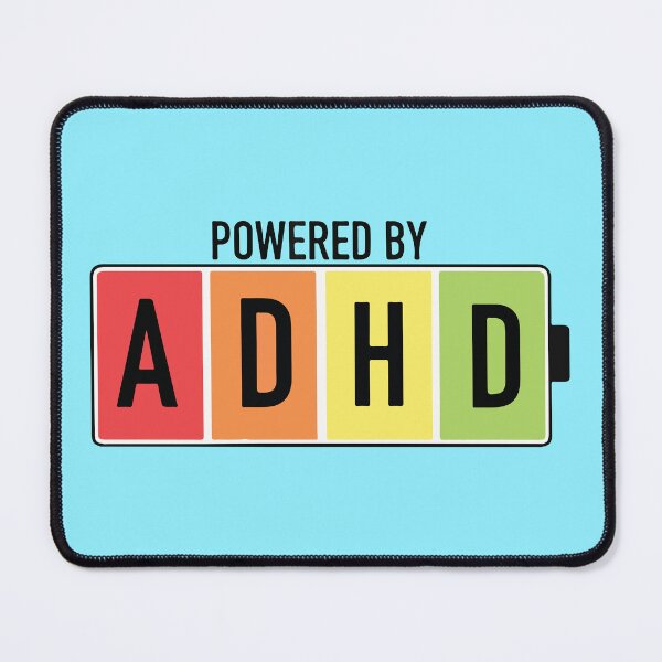 Item preview, Powered By ADHD Retro Battery Design designed and sold by BrownHorse90s.