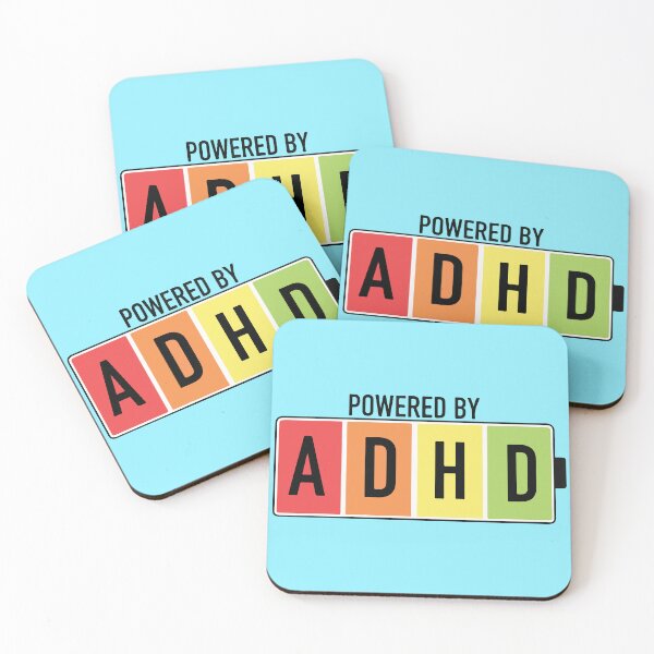 Item preview, Powered By ADHD Retro Battery Design designed and sold by BrownHorse90s.