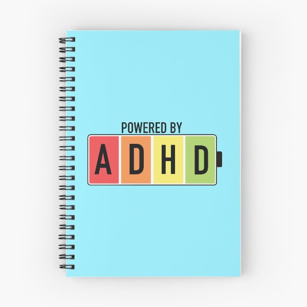Item preview, Powered By ADHD Retro Battery Design designed and sold by BrownHorse90s.