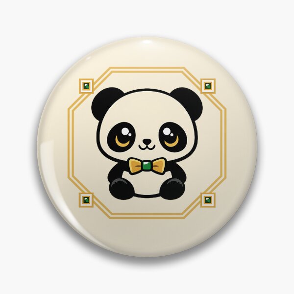 Item preview, Art Deco Chibi Panda Bow Tie designed and sold by KungPowUnicorn.