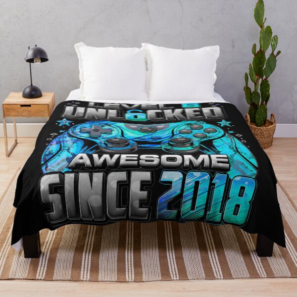 Item preview, Level 8 Unlocked Awesome Since 2018 Gamer Birthday Boy Girl designed and sold by AmaXONIC.
