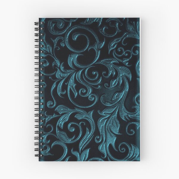Item preview, Dark teal and green whimsigoth floral design designed and sold by BrontesWhimsyStore.