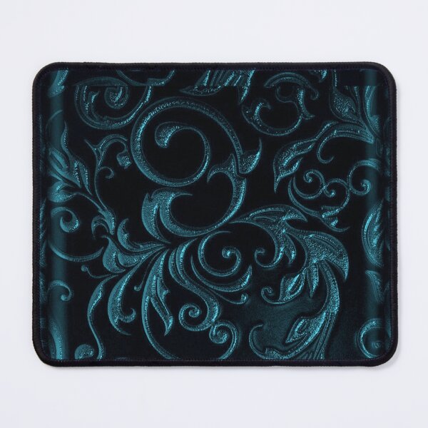 Item preview, Dark teal and green whimsigoth floral design designed and sold by BrontesWhimsyStore.
