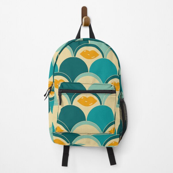 Item preview, Seventies arcade pattern in blue, beige and green designed and sold by StefanStudioArt.