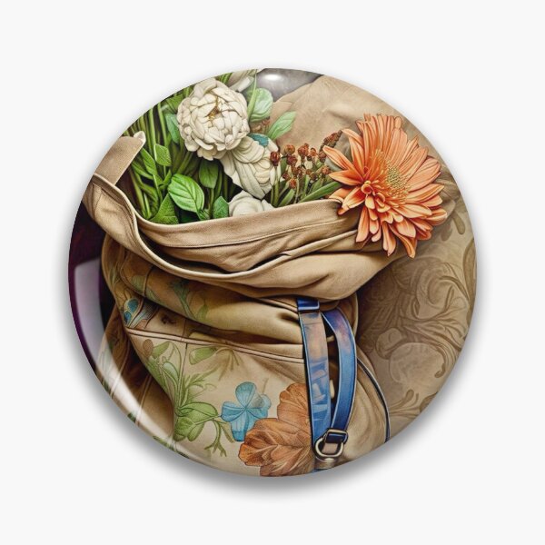 Artikelvorschau, Stillleben mit Blumen und einer blauen Handtasche entworfen und verkauft von ©Janis Zroback.