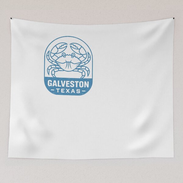 Item preview, Galveston Texas Crab Coastal Beach Distressed Art designed and sold by AntiqueImages.