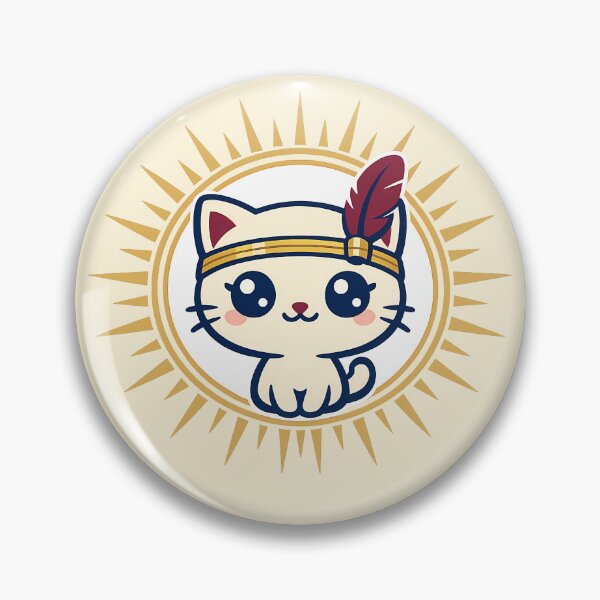 Item preview, Flapper Cat Art Deco Sunburst designed and sold by KungPowUnicorn.