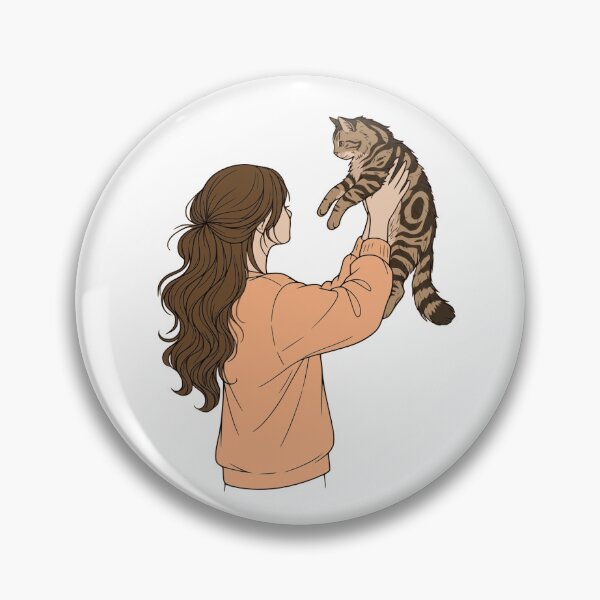 Item preview, Warm Autumn Cat Mom - Light Brown Hair and Peach Sweatshirt designed and sold by mijaczeek.