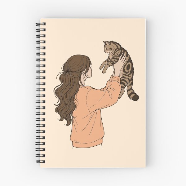 Item preview, Warm Autumn Cat Mom - Light Brown Hair and Peach Sweatshirt designed and sold by mijaczeek.