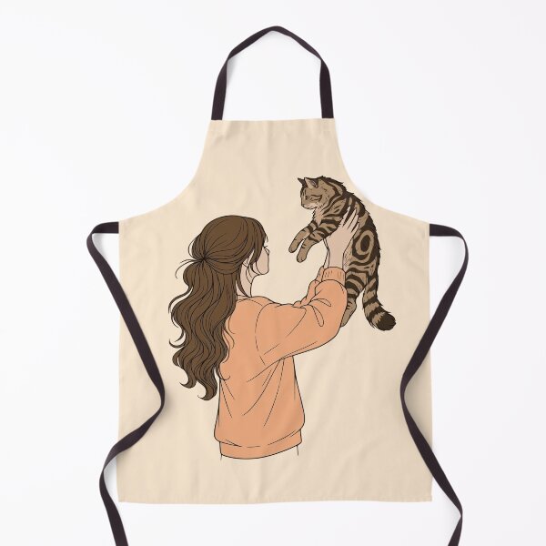 Item preview, Warm Autumn Cat Mom - Light Brown Hair and Peach Sweatshirt designed and sold by mijaczeek.