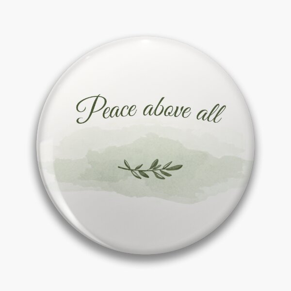 Item preview,  Peace Above All – Minimalist Olive Branch Affirmation Design designed and sold by CosmicQuietLab.