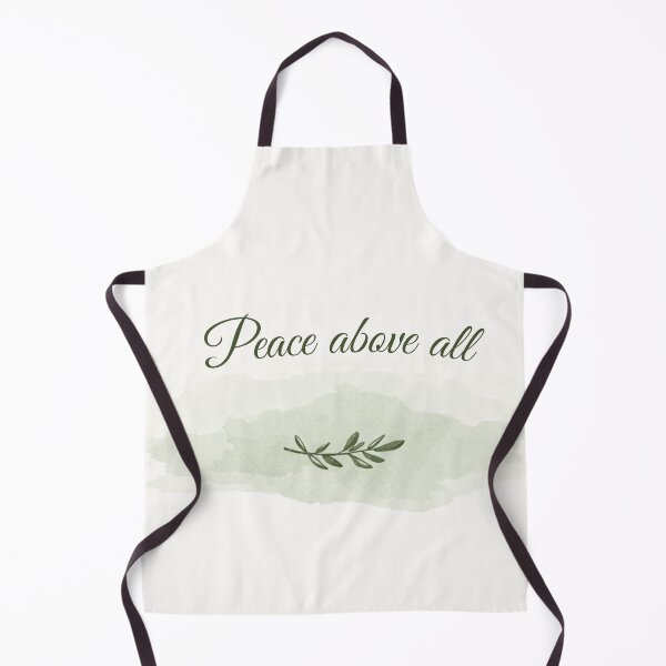 Item preview,  Peace Above All – Minimalist Olive Branch Affirmation Design designed and sold by CosmicQuietLab.