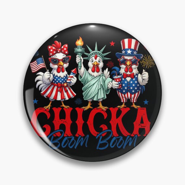 Item preview, Chicka Boom Boom 4th Of July Patriotic American Chicken Design designed and sold by LittleNhutton.