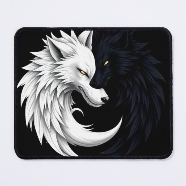 Item preview, Wolf yin yang designed and sold by Black Rose Products .