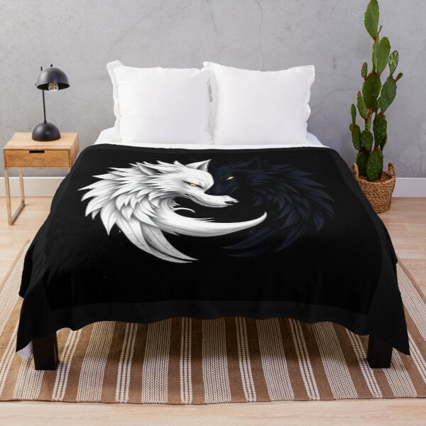 Item preview, Wolf yin yang designed and sold by Black Rose Products .
