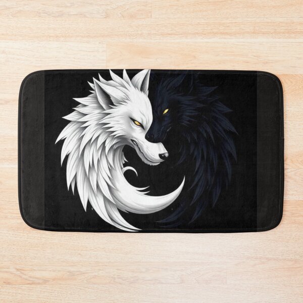 Item preview, Wolf yin yang designed and sold by Black Rose Products .