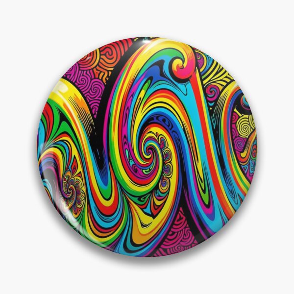 Item preview, Neon-colored abstract pop art pattern inspired by Andy Warhol in a modern psychedelic style designed and sold by FotoworldEdel.