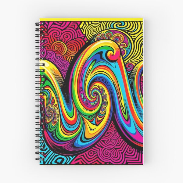 Item preview, Neon-colored abstract pop art pattern inspired by Andy Warhol in a modern psychedelic style designed and sold by FotoworldEdel.