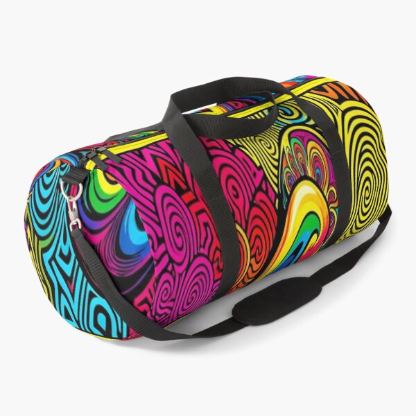 Item preview, Neon-colored abstract pop art pattern inspired by Andy Warhol in a modern psychedelic style designed and sold by FotoworldEdel.
