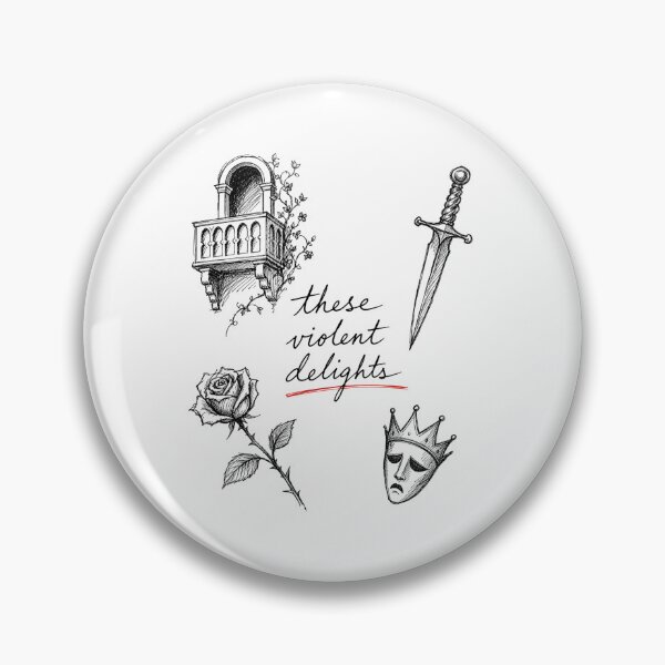 Item preview, These Violent Delights Romeo and Juliet Flash Sketch Art designed and sold by Fenay Designs.