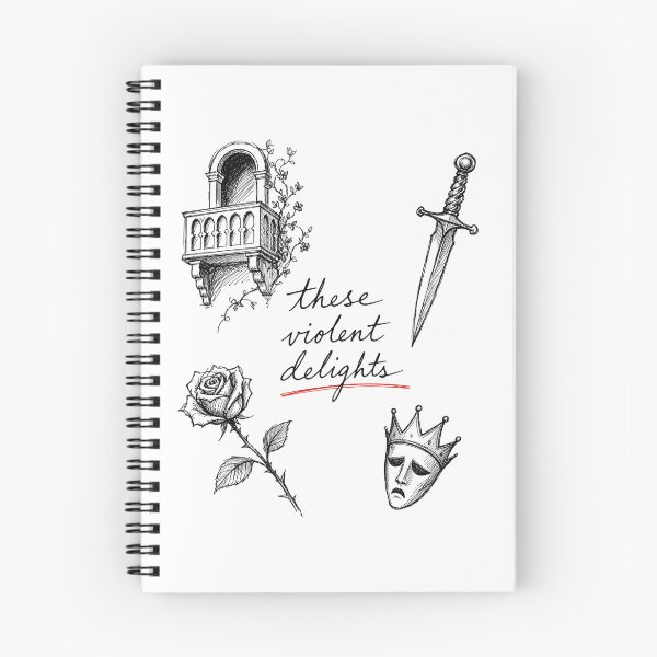 Item preview, These Violent Delights Romeo and Juliet Flash Sketch Art designed and sold by Fenay Designs.