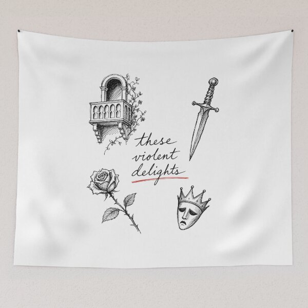 Item preview, These Violent Delights Romeo and Juliet Flash Sketch Art designed and sold by Fenay Designs.