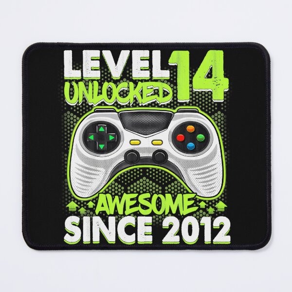 Item preview, Level 14 Unlocked Awesome Since 2012 Gaming Birthday Gamer designed and sold by AmaXONIC.
