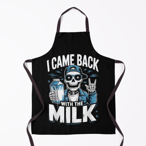 Item preview, I Came Back With The Milk Funny Skeleton Dad Meme Design designed and sold by LittleNhutton.