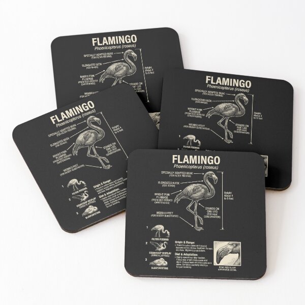 Item preview, Flamingo Scientific Anatomy Biology Animal Lover designed and sold by Kimberley King Art  King Art.