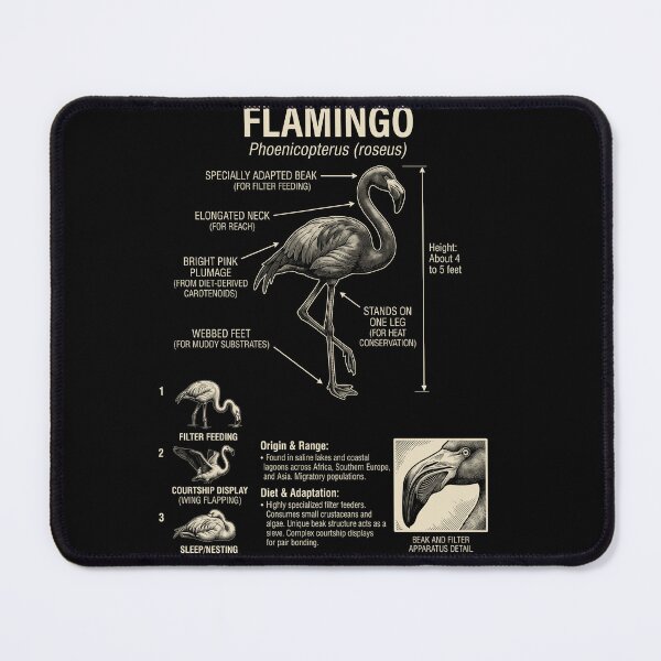 Item preview, Flamingo Scientific Anatomy Biology Animal Lover designed and sold by Kimberley King Art  King Art.
