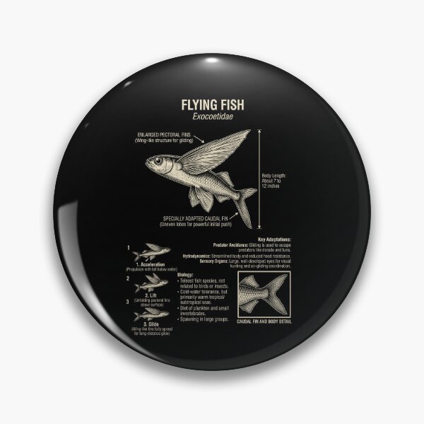 Item preview, Flying Fish Scientific Anatomy Biology Animal Lover designed and sold by Kimberley King Art  King Art.