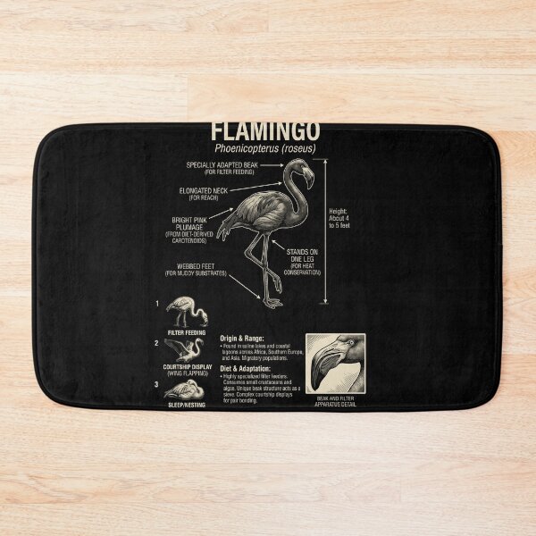 Item preview, Flamingo Scientific Anatomy Biology Animal Lover designed and sold by Kimberley King Art  King Art.