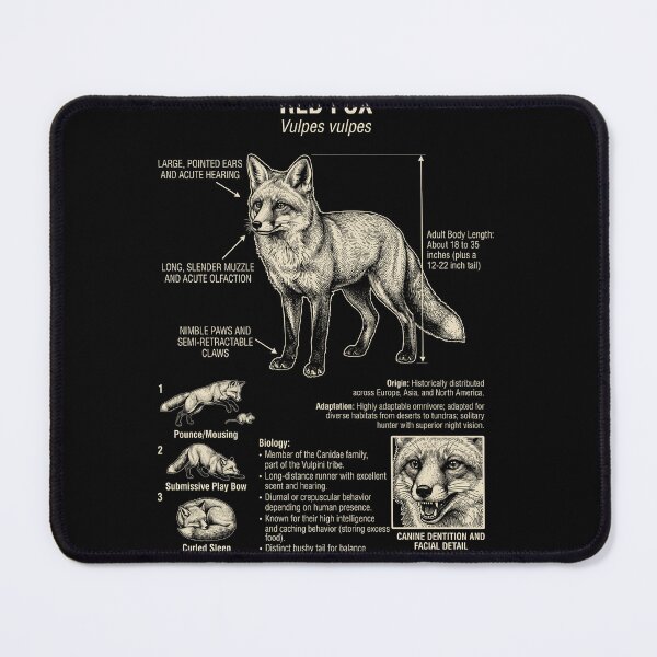 Item preview, Fox Scientific Anatomy Biology Animal Lover designed and sold by Kimberley King Art King Art.