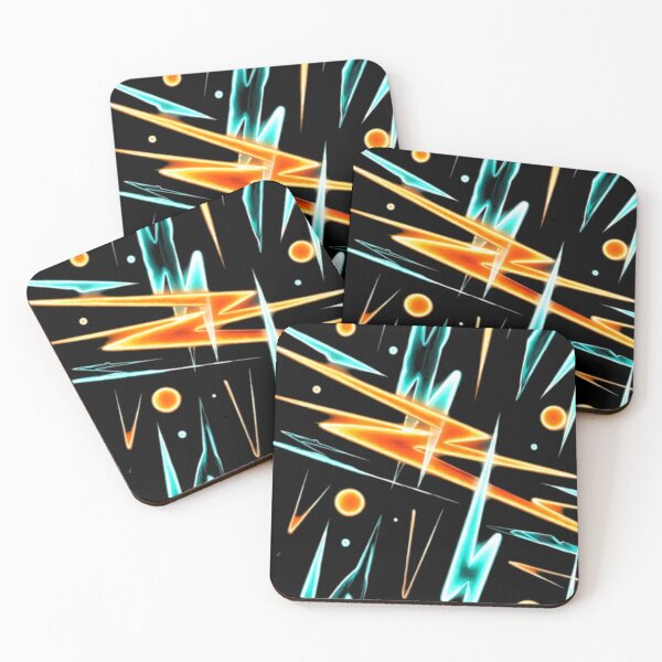 Item preview, Retro 80s Synthwave Neon Lightning Seamless Pattern designed and sold by Nexus Space.