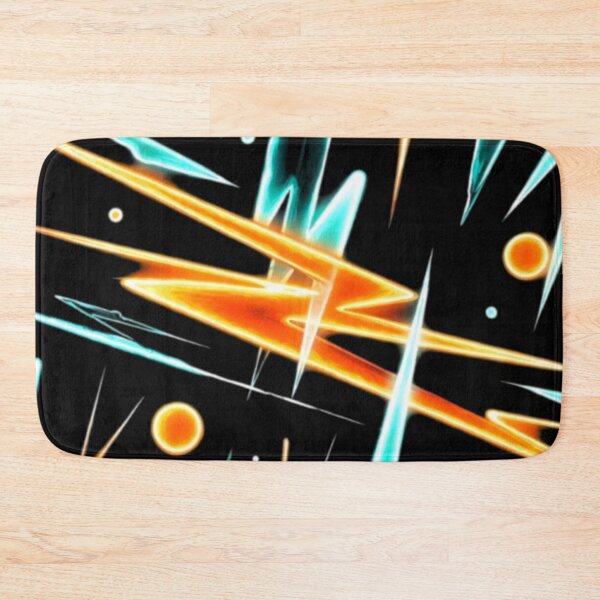 Item preview, Retro 80s Synthwave Neon Lightning Seamless Pattern designed and sold by Nexus Space.