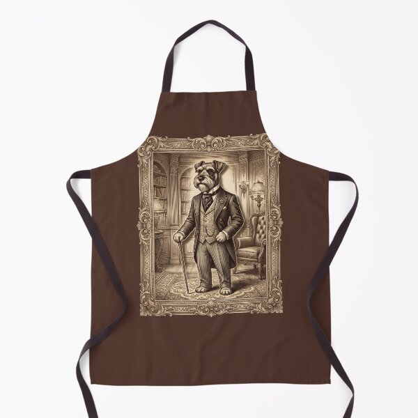 Item preview, Dapper Schnauzer Dog Gentleman Vintage designed and sold by AntiqueImages.