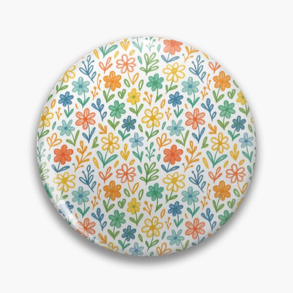 Item preview, Ditsy Floral Seamless Pattern Colourful Crayon Wildflower Spring designed and sold by Zaya_art.