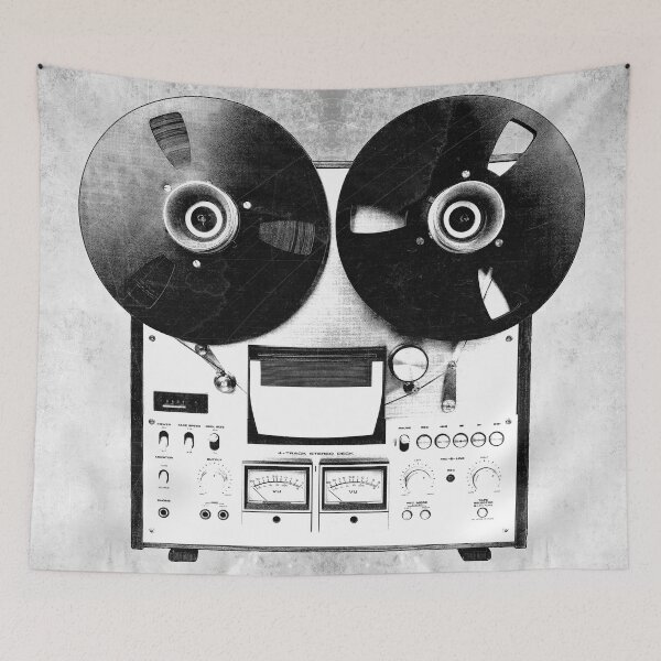 Item preview, Vintage Reel to Reel Tape Recorder Dark Analog Sound Art designed and sold by Ghoul Enterprises.