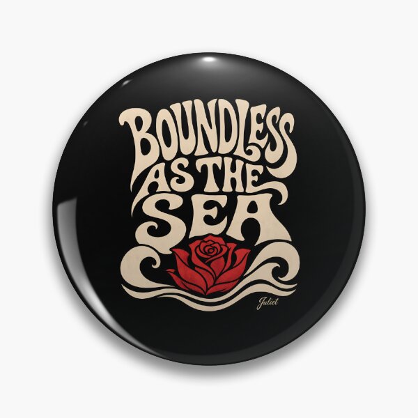 Item preview, Boundless As The Sea Juliet Retro 70s Typography Design designed and sold by Fenay Designs.