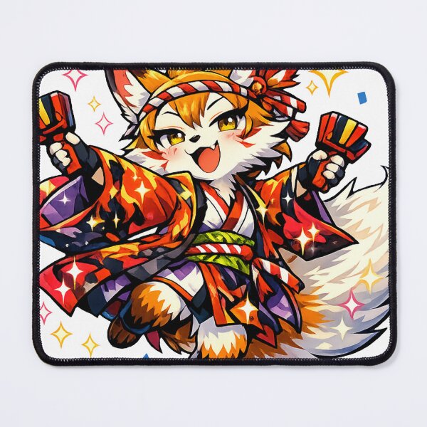 Item preview, Delulu Yosakoi Fox Sticker – Main Character Energy at Japan Festival designed and sold by kawaii animal store (in Japan).