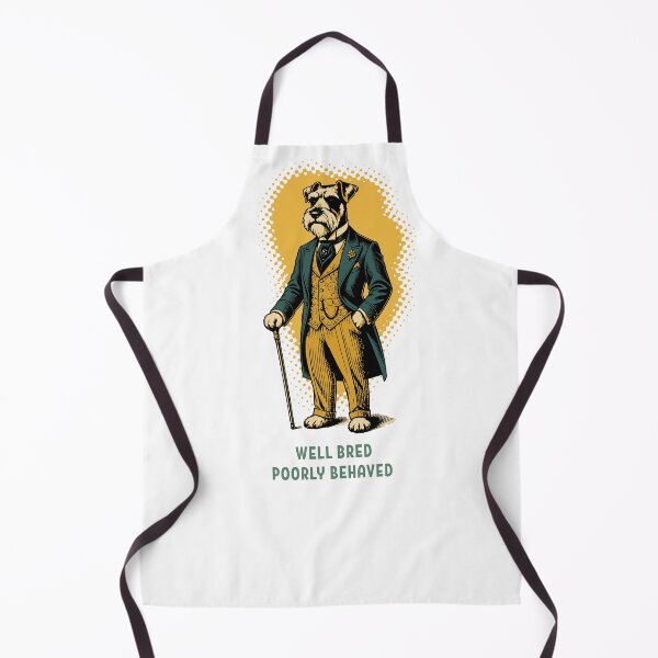 Item preview, Schnauzer Well Bred Poorly Behaved Funny Dog designed and sold by AntiqueImages.