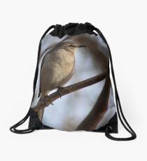 Bird on tree Drawstring Bag