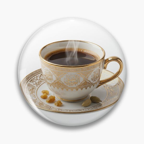 Item preview, Minimalist Saudi Arabian Coffee Luxury Gold Cup designed and sold by BrewChef.